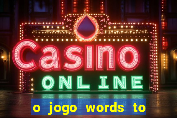 o jogo words to win paga mesmo